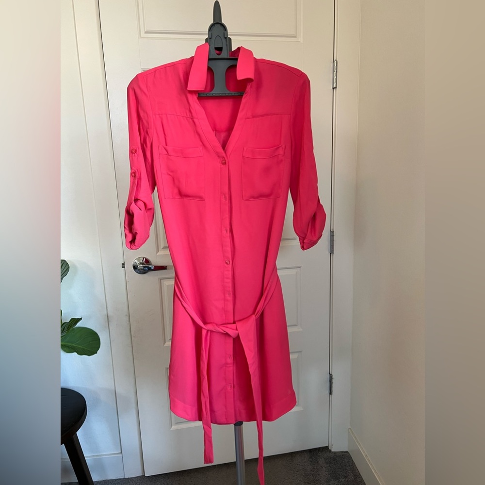 Hot pink Express Short dress, size XS